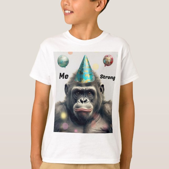 Tee-Shirt mit Gorilla für Jungen T-Shirt (Vorderseite)