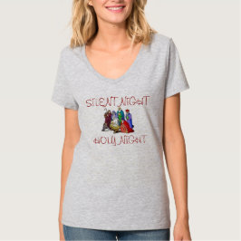 TEE SHIRT NATIVITY SCENE GRAY