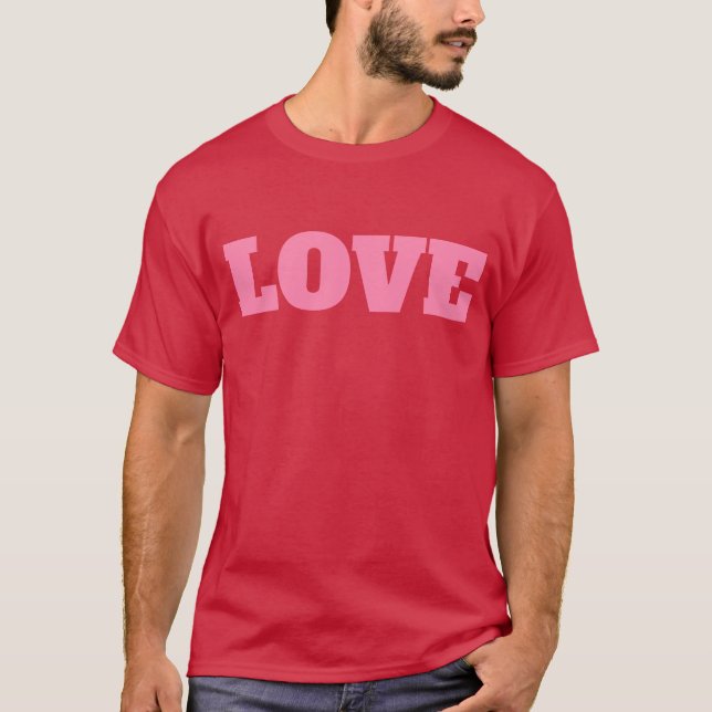 Tee shirt with monogram "LOVE" (Vorderseite)