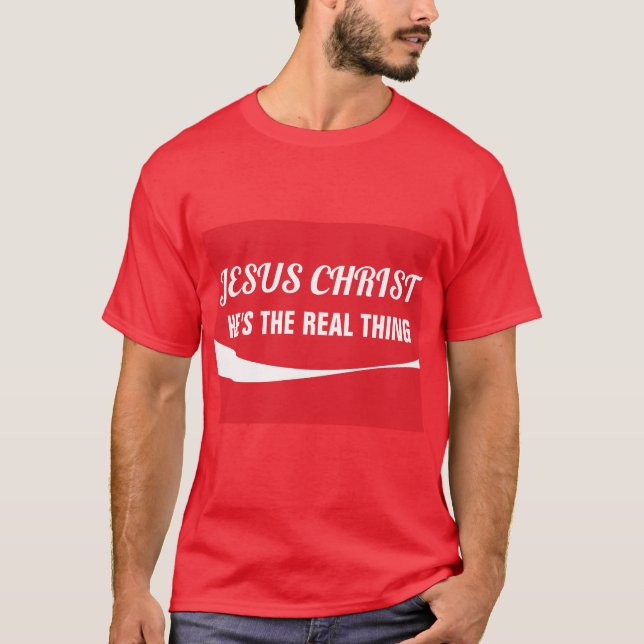 Tee - shirts chrétiens JESUS CHRIST VRAI T-shirts (Devant)