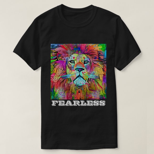 TEE - SHIRTS DE T-SHIRTS LION PATRIOT PEUR (Design devant)