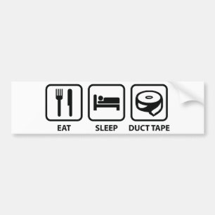 Tee Sleep Duct Tape Autoaufkleber