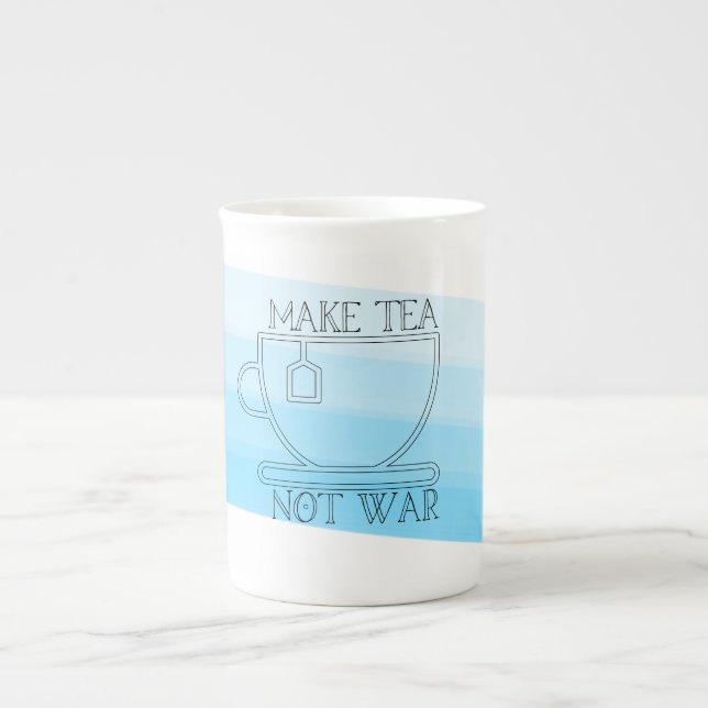 Tee statt Krieg Tasse machen (Vorderseite)