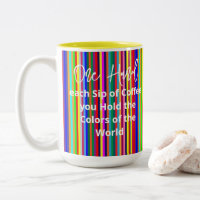 Tee-Tasse, Farben des Weltstreifens