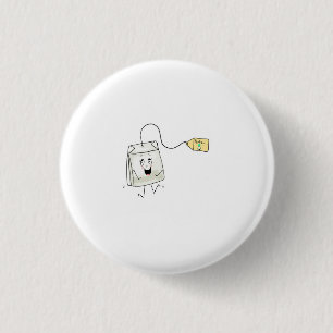 Tee Thema, Teeliebhaber, Teebeutel Button