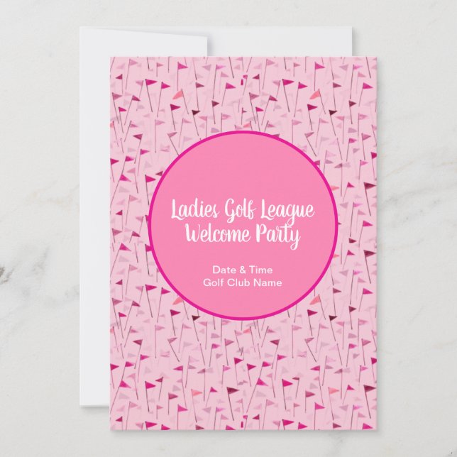 Tee Time Celebration – League Party Invite Einladung (Vorderseite)