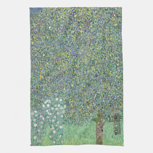 TEE-TOWEL: GUSTAV KLIMT: ROSEBUSHES GESCHIRRTUCH (Vertikal)