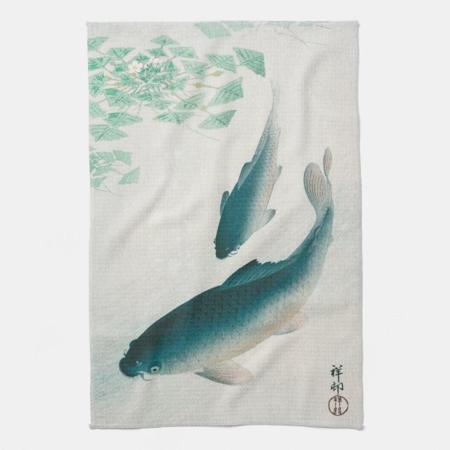 TEE-TOWEL: OHARA KOSON: KOI 1926 GESCHIRRTUCH (Vertikal)