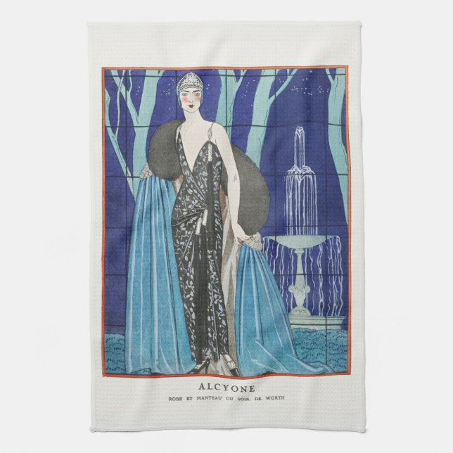 TEE-TOWEL: VINTAG GEORGE BARBIER POSTER GESCHIRRTUCH (Vertikal)