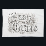 TEE-TOWELT MIT VINTAGEN "MERRY CHRISTMAS" GESCHIRRTUCH<br><div class="desc">TEE-TOWEL MIT VINTAGEN "MERRY CHRISTMAS"</div>