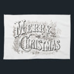 TEE-TOWELT MIT VINTAGEN "MERRY CHRISTMAS" GESCHIRRTUCH<br><div class="desc">TEE-TOWEL MIT VINTAGEN "MERRY CHRISTMAS"</div>