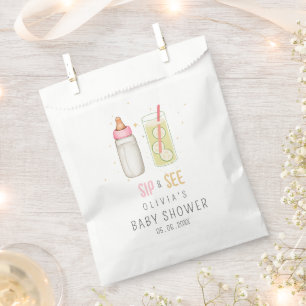 Tee trinken und sehen, Willkommen Baby Mädchen, Ne Geschenktütchen