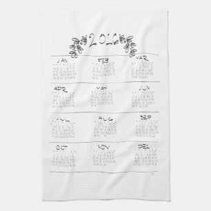 Tee-Tuch-Kalender 2016 Handtuch