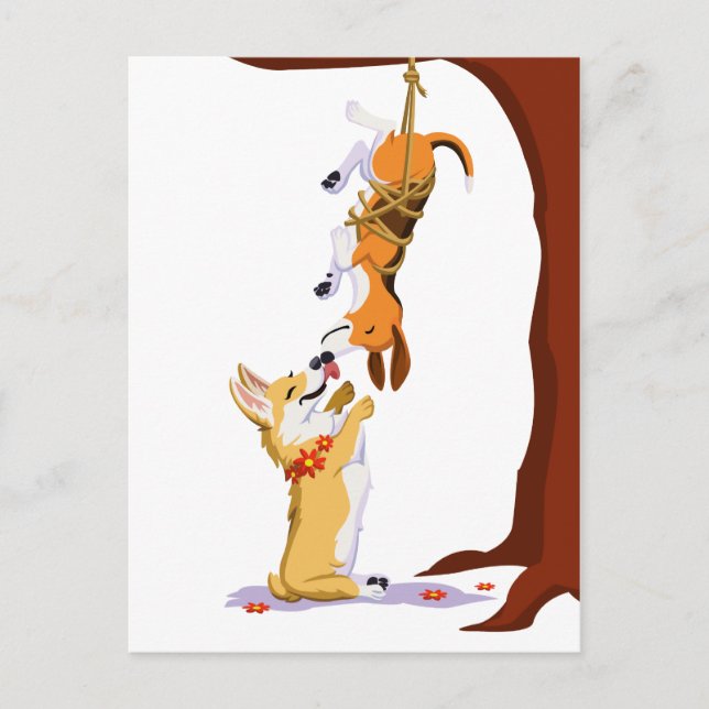 Tee und Crumpet Postkarte (Vorderseite)