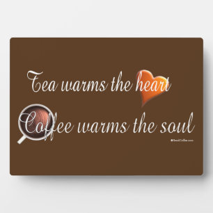 Tee und Kaffee - Plakat Fotoplatte