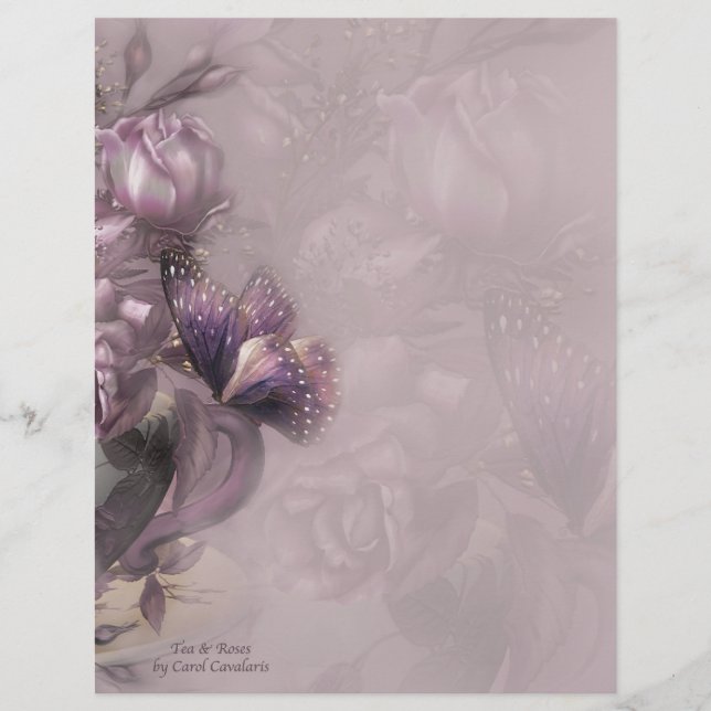 Tee und Rose Letterhead (Vorderseite)