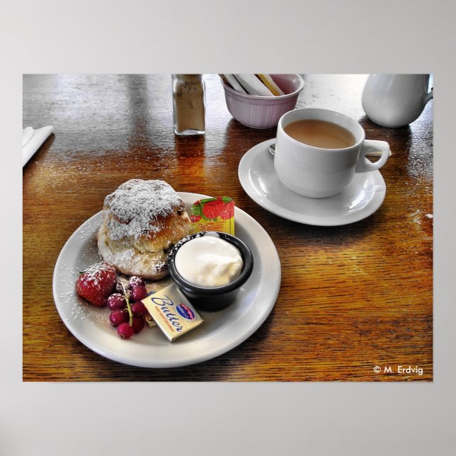 Tee und Scones Print oder Poster (Vorne)