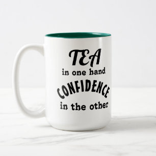 Tee und Vertrauen 2-Ton Tasse, 15 oz Zweifarbige Tasse