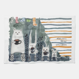 Tee und warme Socken Küchentücher