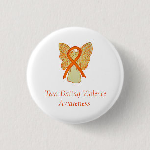 Tee Verabredet Gewalt Bewusstsein Angel Ribbon But Button