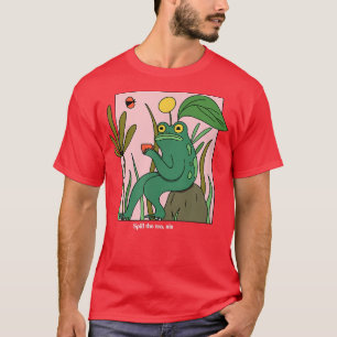 Tee verschütten, ist der Funny Sassy Frog Kernpunk