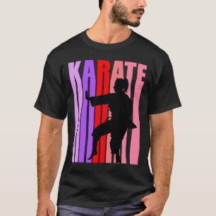 Tee Vintag Karate Geburtstag Coole Farben Gray Fan