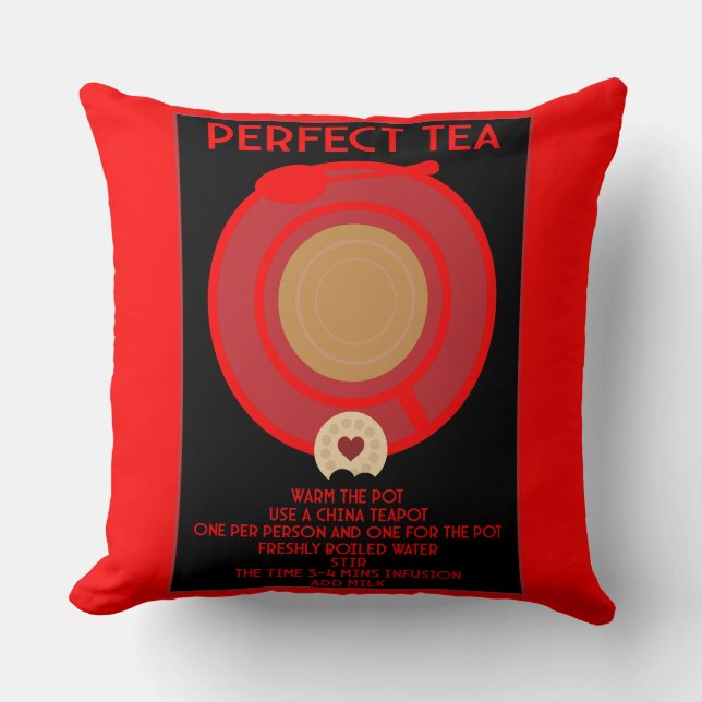 Tee Wall Art Poster Print Kissen (Vorderseite)