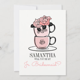 Tee wird meine Junior Bridesmaid Card sein Einladung