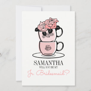 Tee wird meine Junior Bridesmaid Card sein Einladung