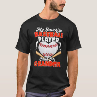 Tee Women Mein Lieblingsbaseballspieler nennt mich
