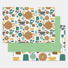 Tee-Wrapping-Papier Geschenkpapier Set