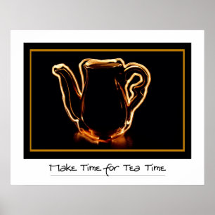 Tee-Zeit-Druck Poster