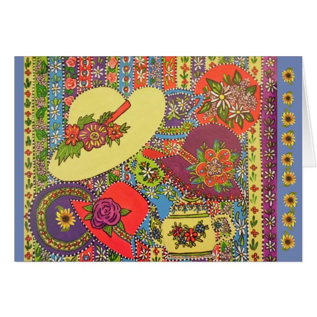 Tee-Zeit-Hüte (Vorderseite (Horizontal))