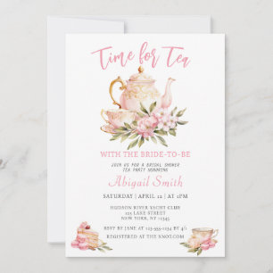 TEE-ZEIT MIT DER ZUKÜNFTIGEN BRAUT: BRIDAL SHOWER EINLADUNG