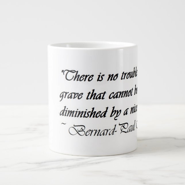 Tee-Zitat-Tasse Jumbo-Tasse (Vorderseite)