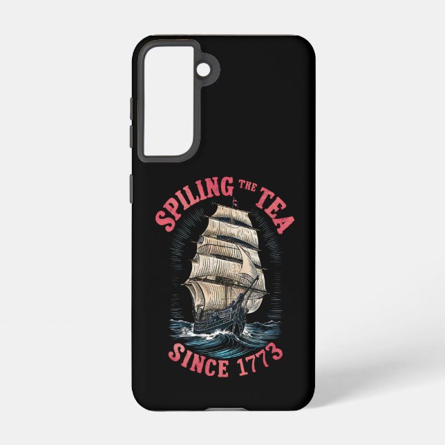 Teeausbreitung Seit 1773 4. Juli Samsung Galaxy Hülle (Rückseite)
