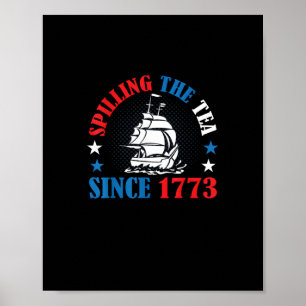 Teeausbreitung Seit 1773 amerikanische Geschichte Poster