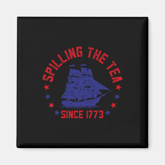 Teeausbreitung Seit 1773 Amerikanische Unabhängigk Magnet