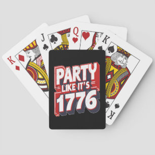 Teeausbreitung seit 1773 Die sonnige amerikanische Spielkarten
