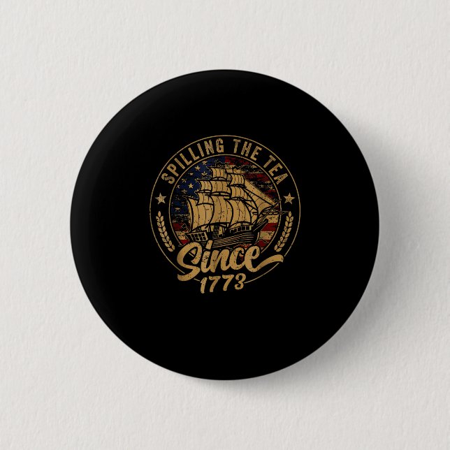 Teeausbreitung seit 1773 Erzieher 4. Button (Vorderseite)