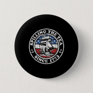 Teeausbreitung seit 1773 Funny US History lehrt Button