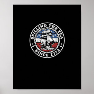 Teeausbreitung seit 1773 Funny US History lehrt Poster