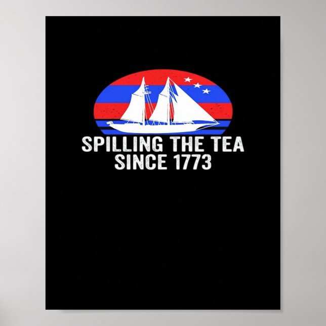 Teeausbreitung seit 1773 klassisch poster (Vorne)