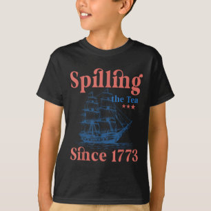 Teeausbreitung seit 1773 Patriotischer 4. Juli T-Shirt