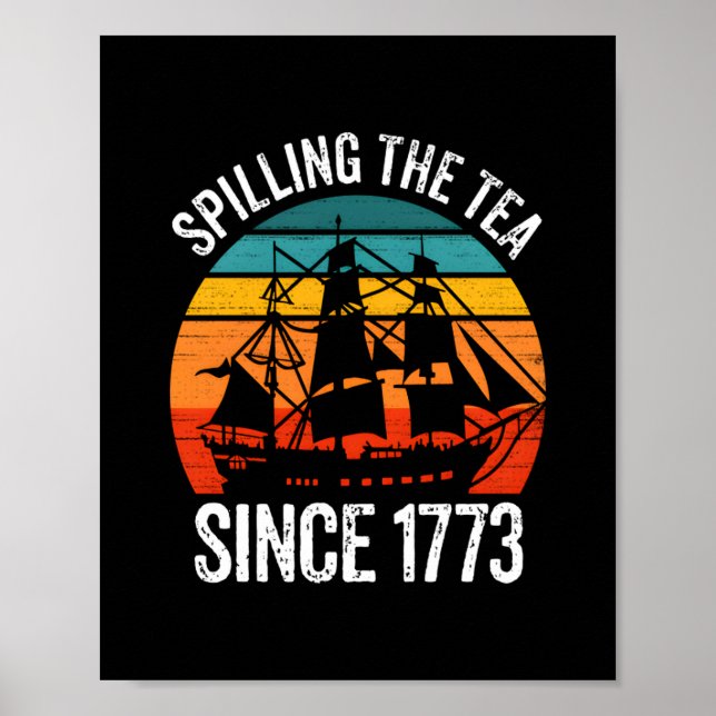 Teeausbreitung seit 1773 poster (Vorne)