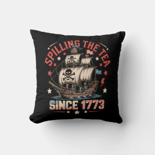 Teeausbreitung Seit 1773 USA Patriotic Historic Kissen