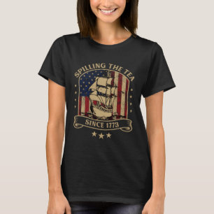 Teeausbreitung seit 1773 Zitat zur amerikanischen  T-Shirt