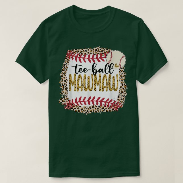 Teeball Mawmaw, Leopard Teeball Mawmaw für Softwar T-Shirt (Design vorne)