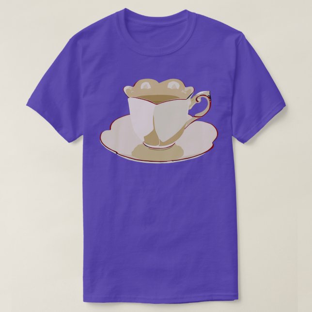 Teebecher-Akzent T-Shirt (Design vorne)