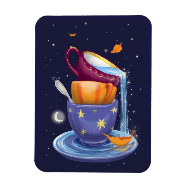 Teebecher fallen Whimsical Magnet (Vertikal)